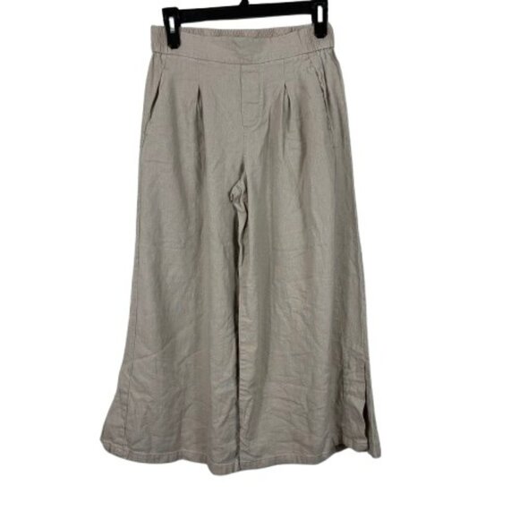 Jules & Leopold Linen Blend Crop Wide Leg Size Small Beachy - Picture 1 of 6